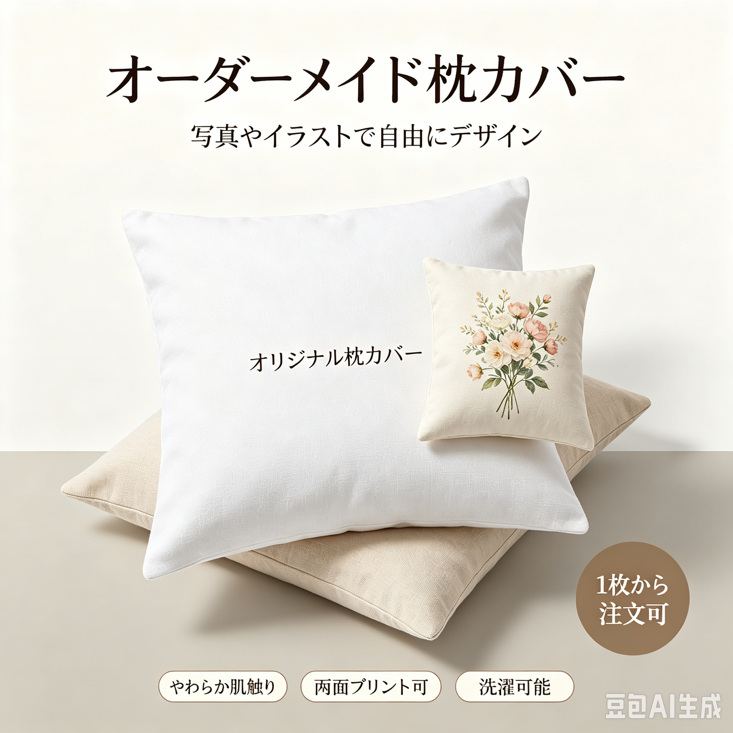 オリジナルクッションカバー